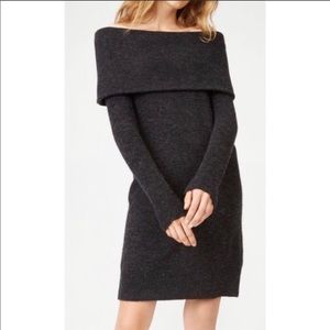 Club Monaco Charlotta Sweater Dress Off Shoulder